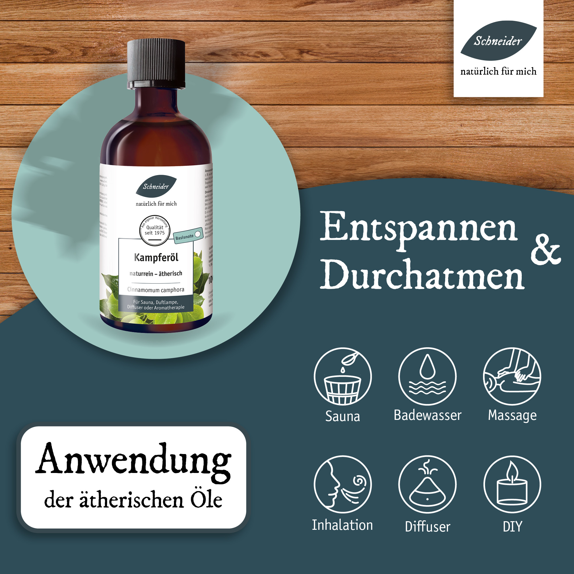 Ätherisches Öl Kampfer 100ml
