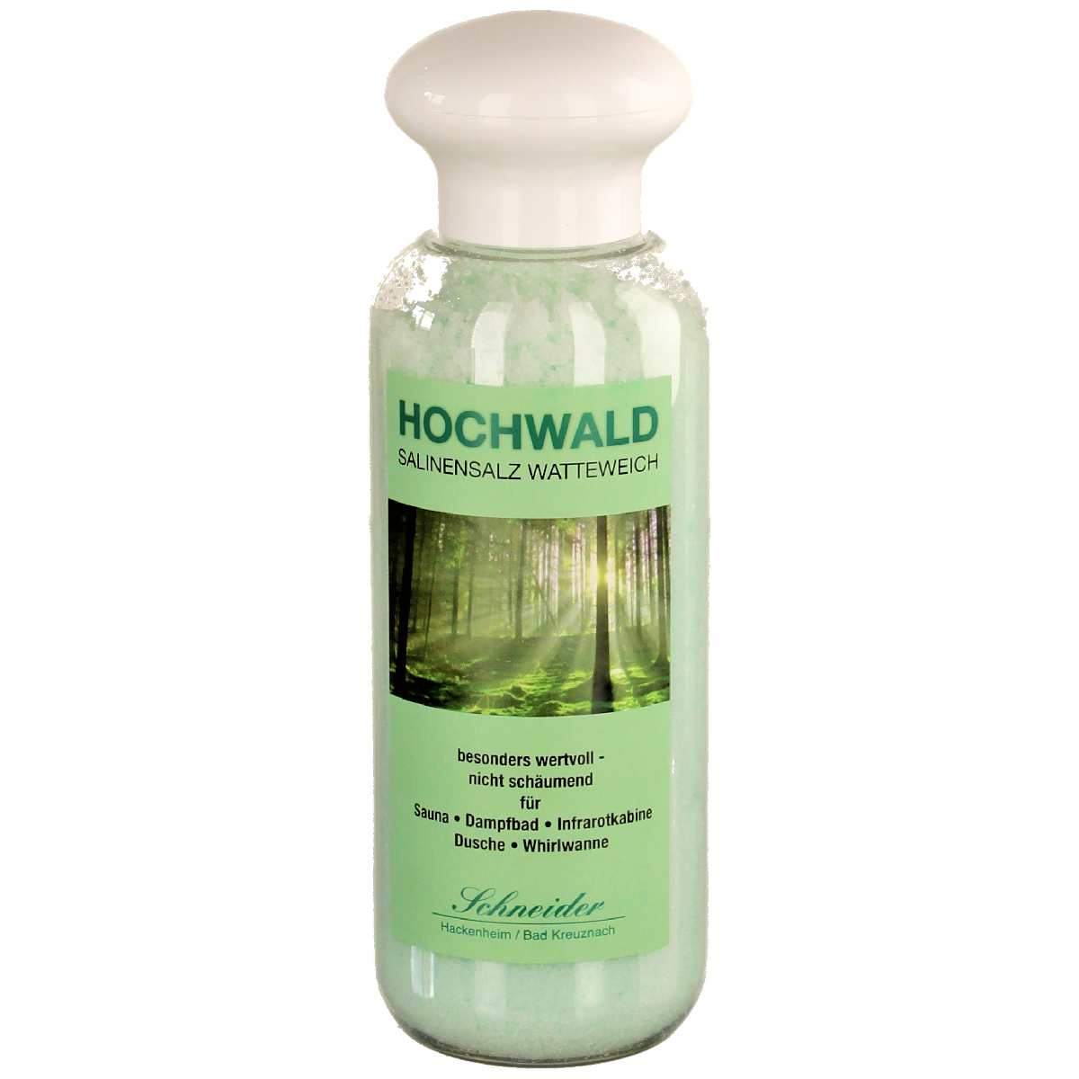 Saunasalz "Hochwald" - watteweich 300 g Flasche