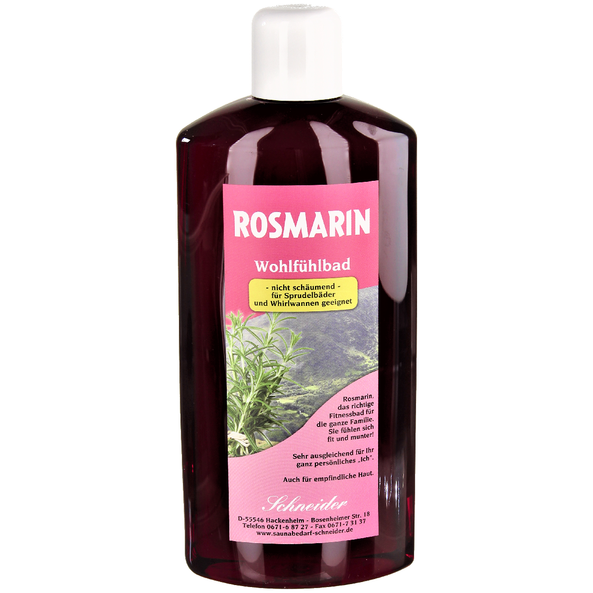 Rosmarin Wohlfühlbad-nicht schäumend 500 ml Flasche