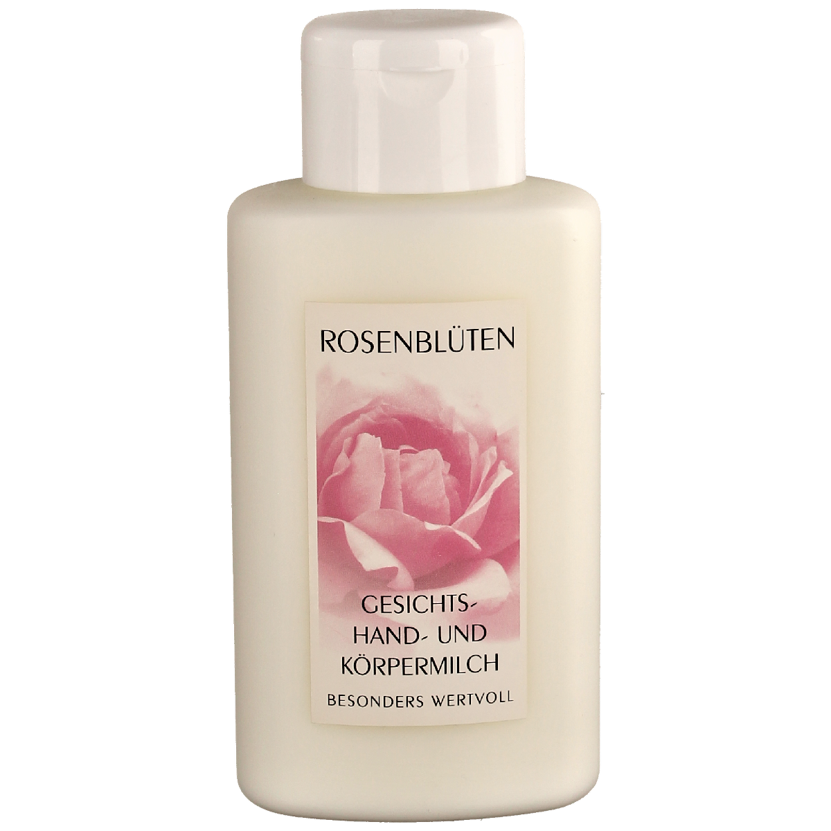 Rosenblüten Gesichts- Hand- und Körpermilch 250 ml Flasche 