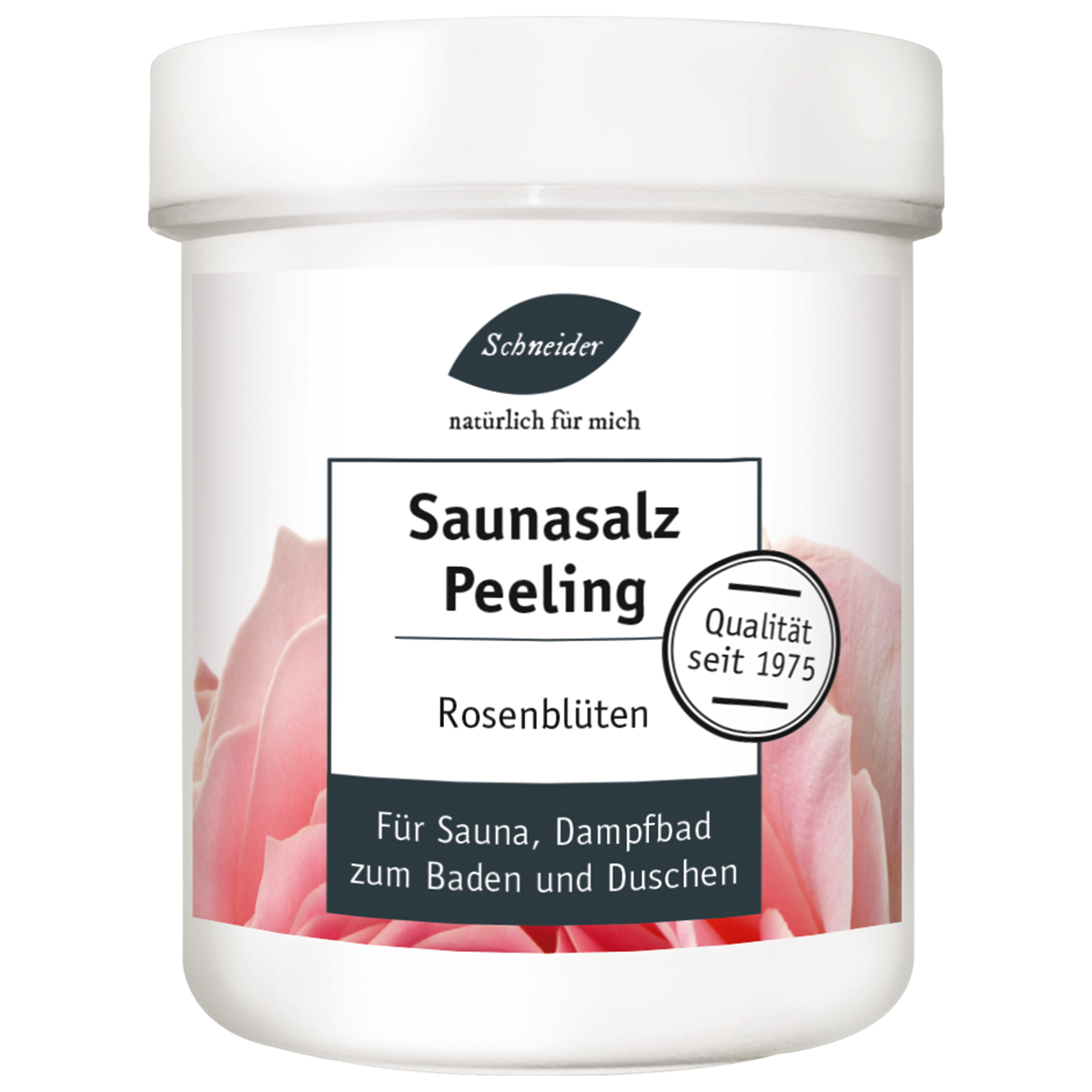 Rosenblüten Salinensalz - watteweich 50 g Portionsdose