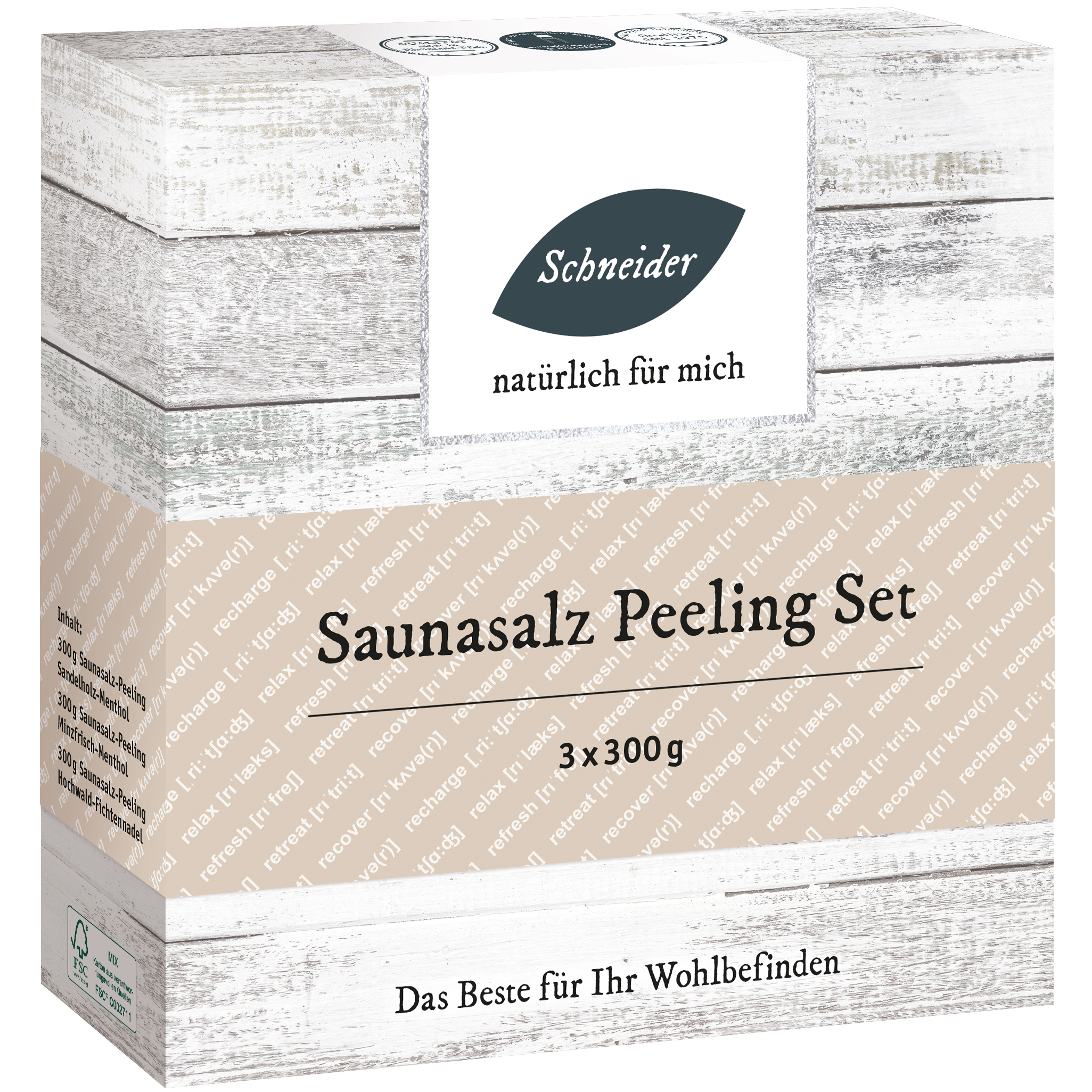 Saunasalz Peeling Set