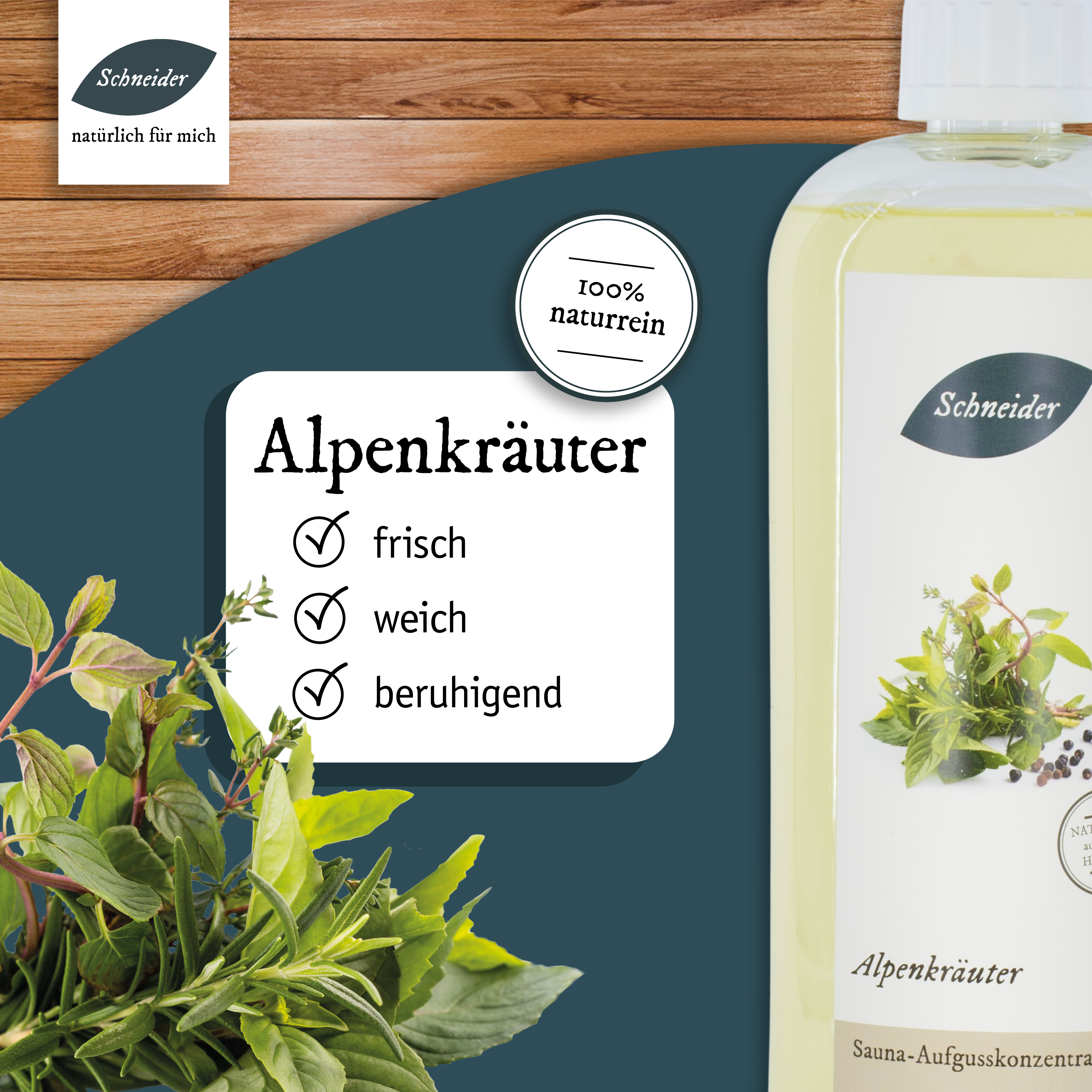 Saunaaufguss Alpenkräuter (Aufgusskonzentrat) 1000 ml