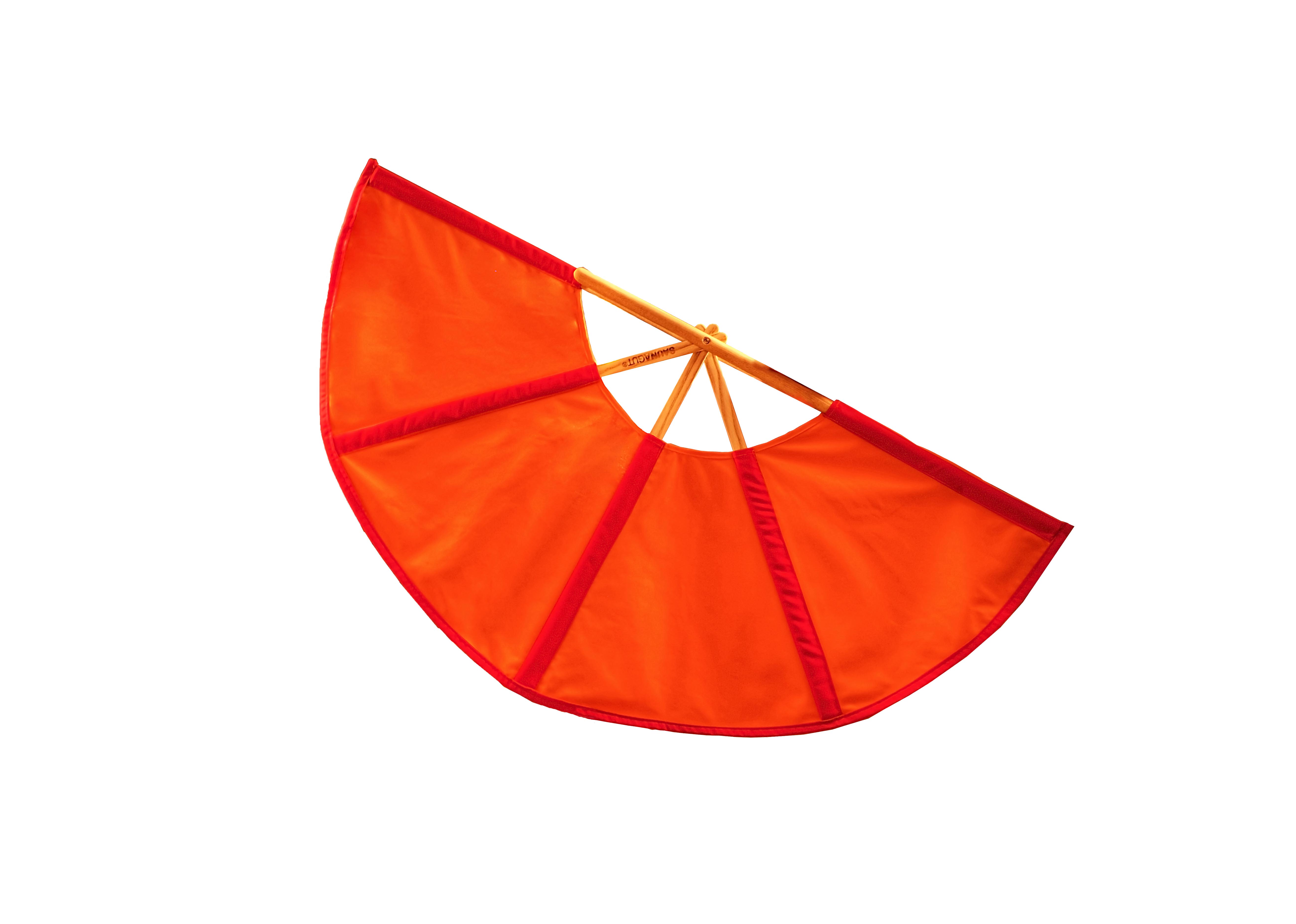 Aufgussfächer Plus rot/orange