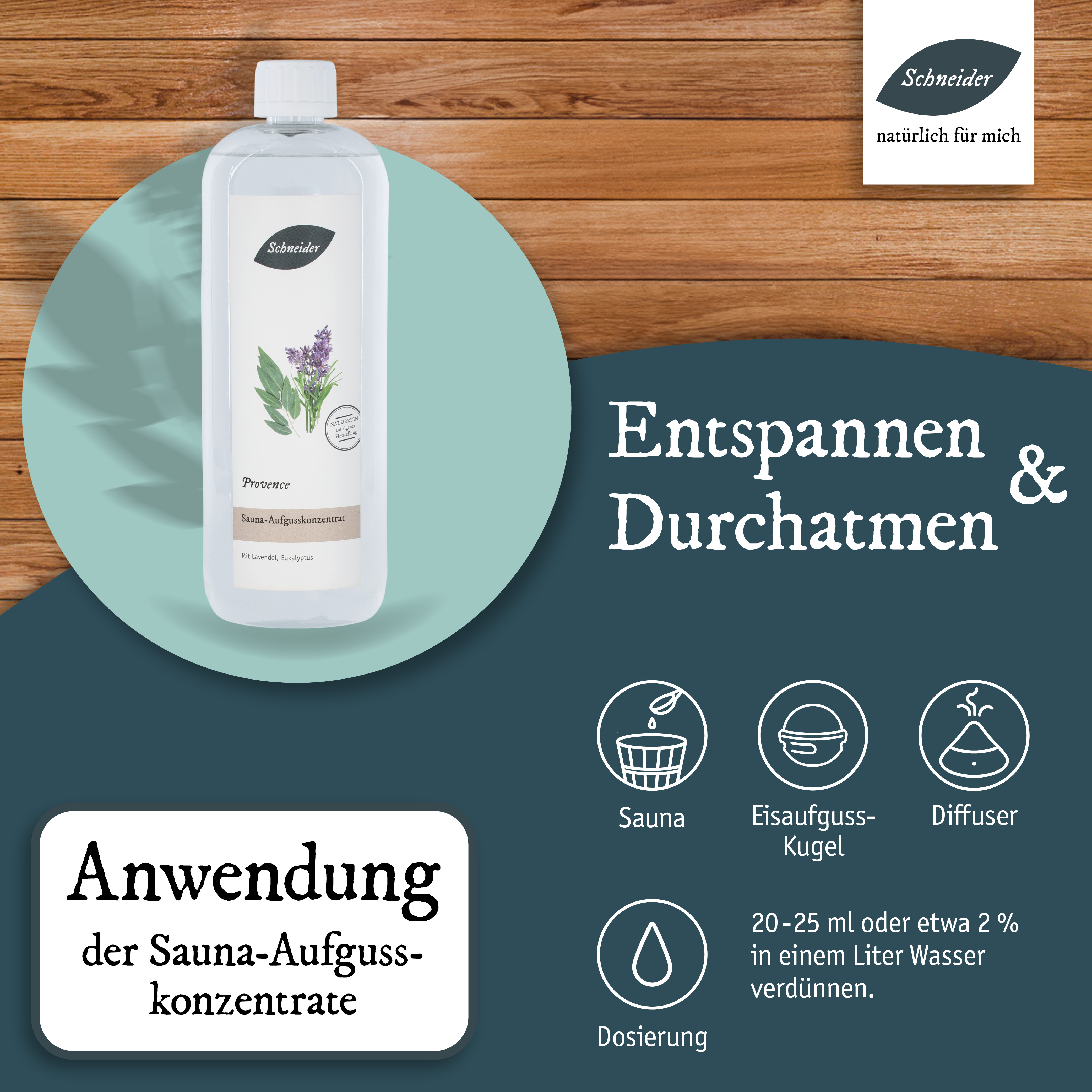Saunaaufguss Provence (Aufgusskonzentrat) 1000 ml