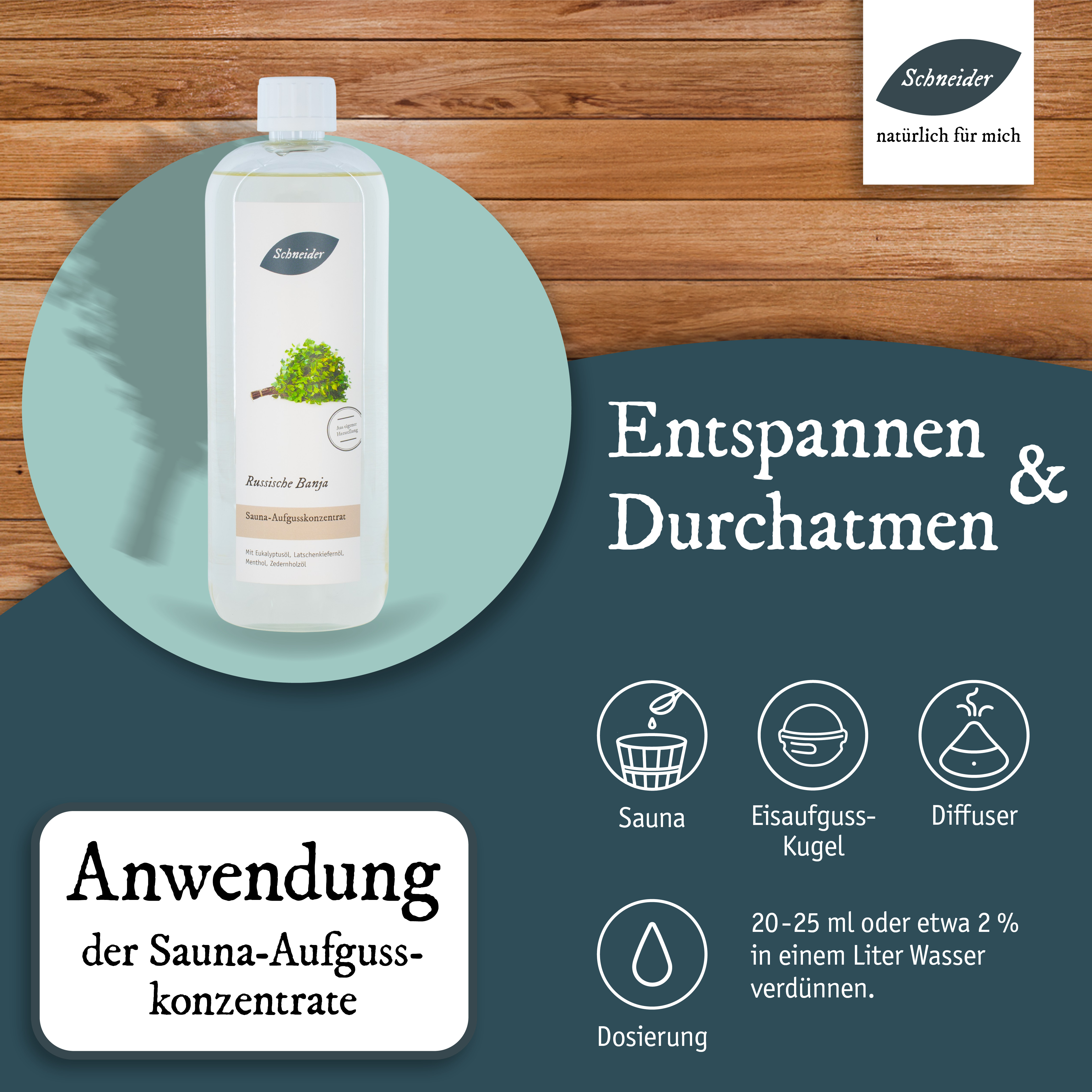 Saunaaufguss Russische Banja (Aufgusskonzentrat) 250 ml