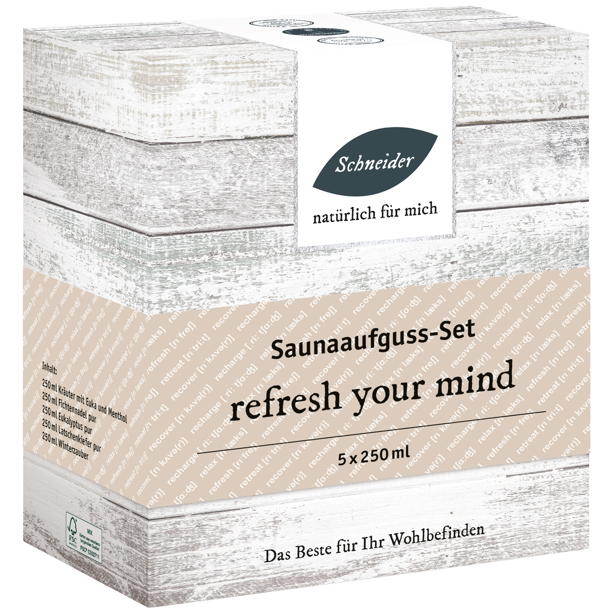 Saunaaufguss-Set - refresh your mind