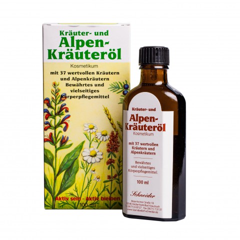 Kräuter- und Alpenkräuteröl 37 - Kosmetikum 500 ml Flasche