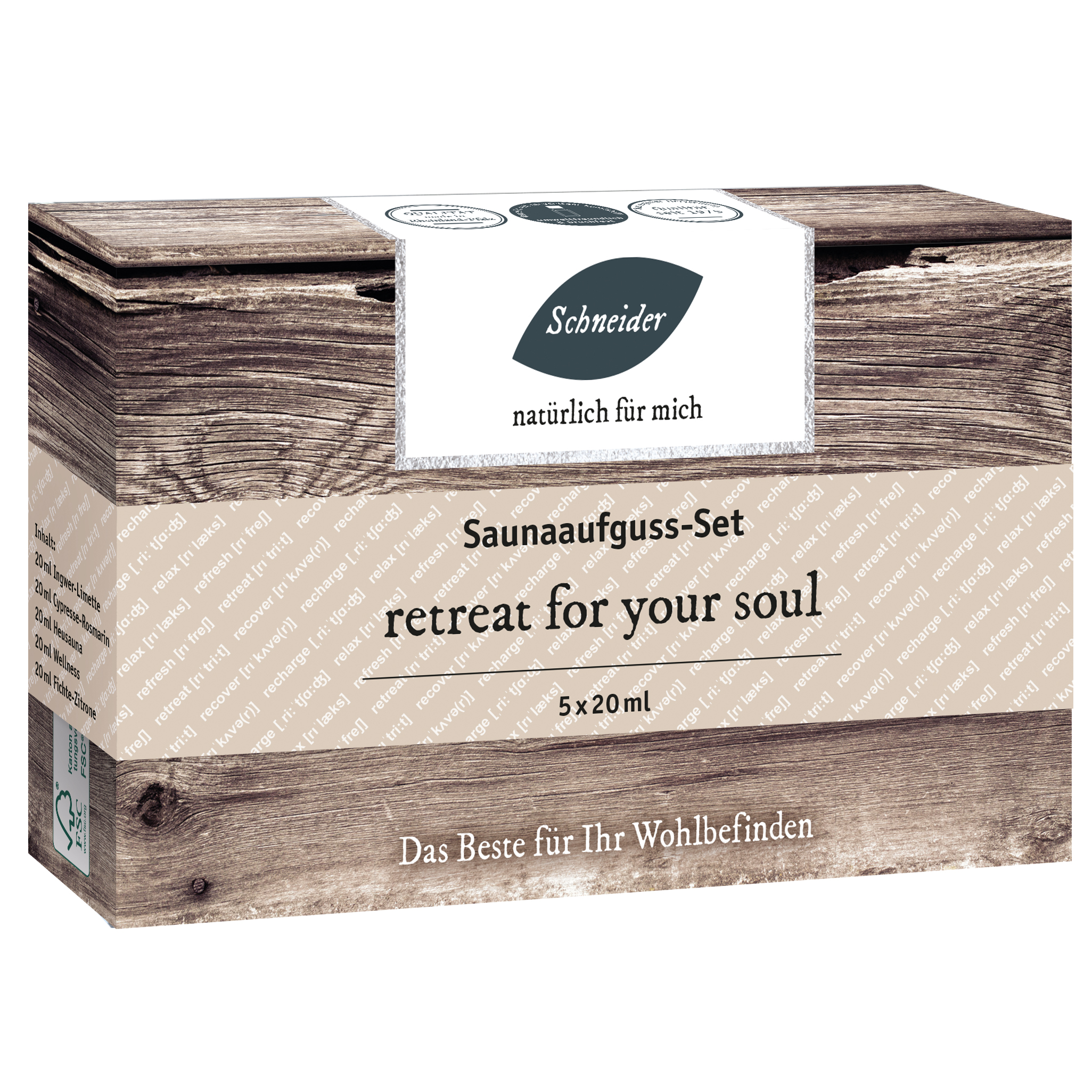 Saunaaufguss-Set - retreat for your soul