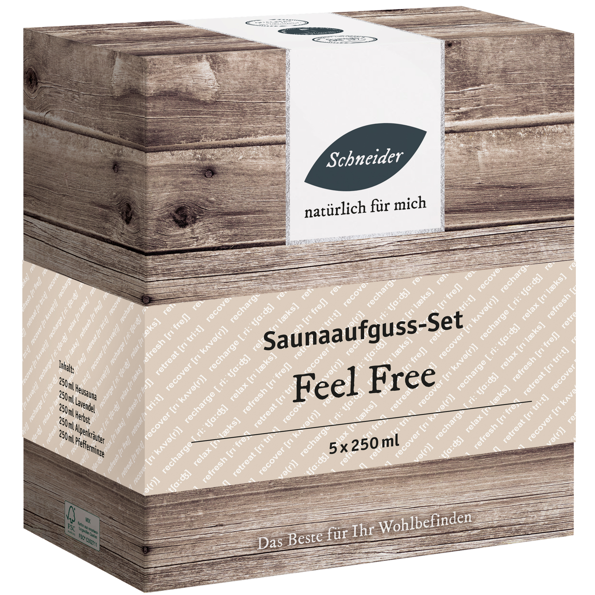Saunaaufguss-Set - Feel Free