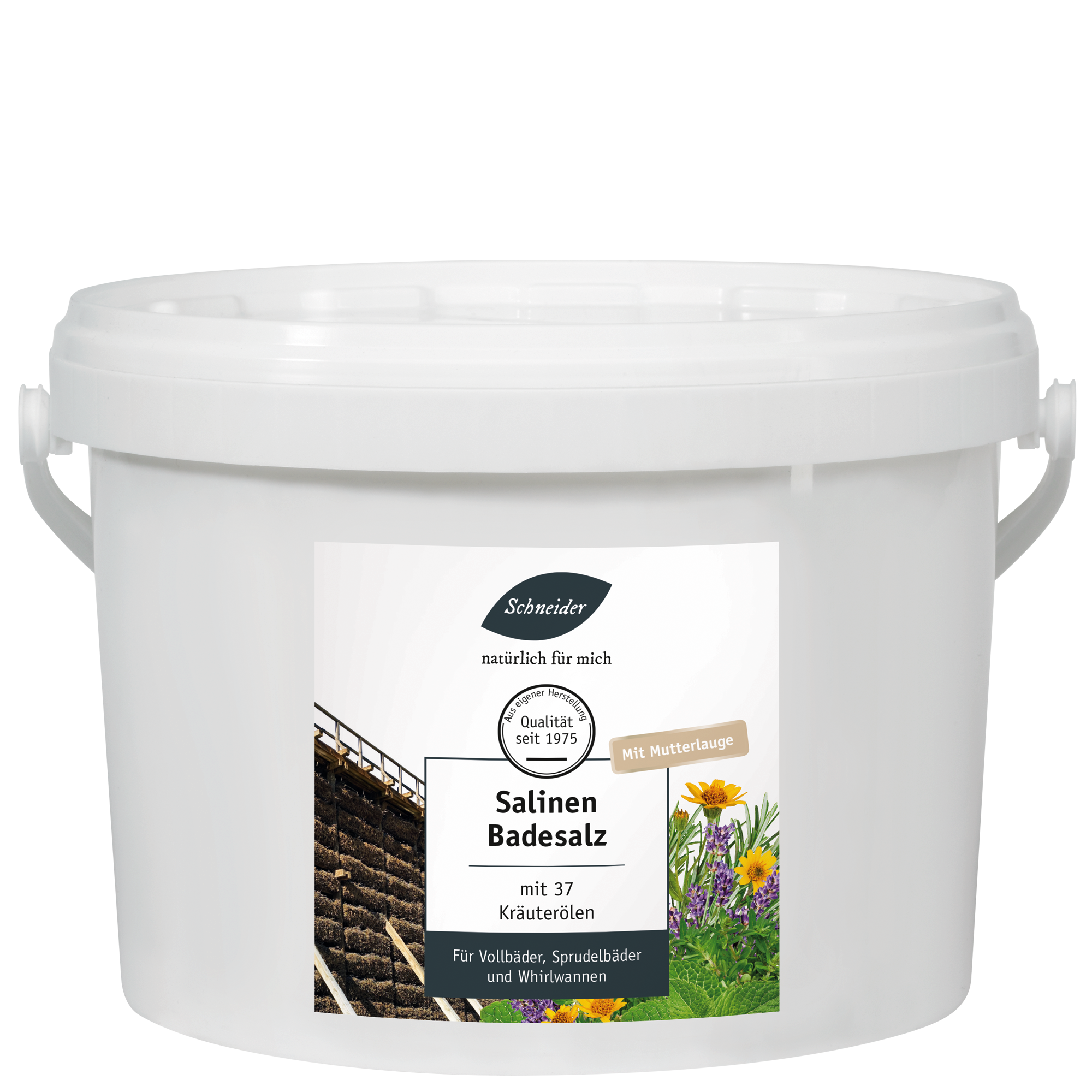 Salinen-Badesalz mit Mutterlauge 10 kg - Eimer