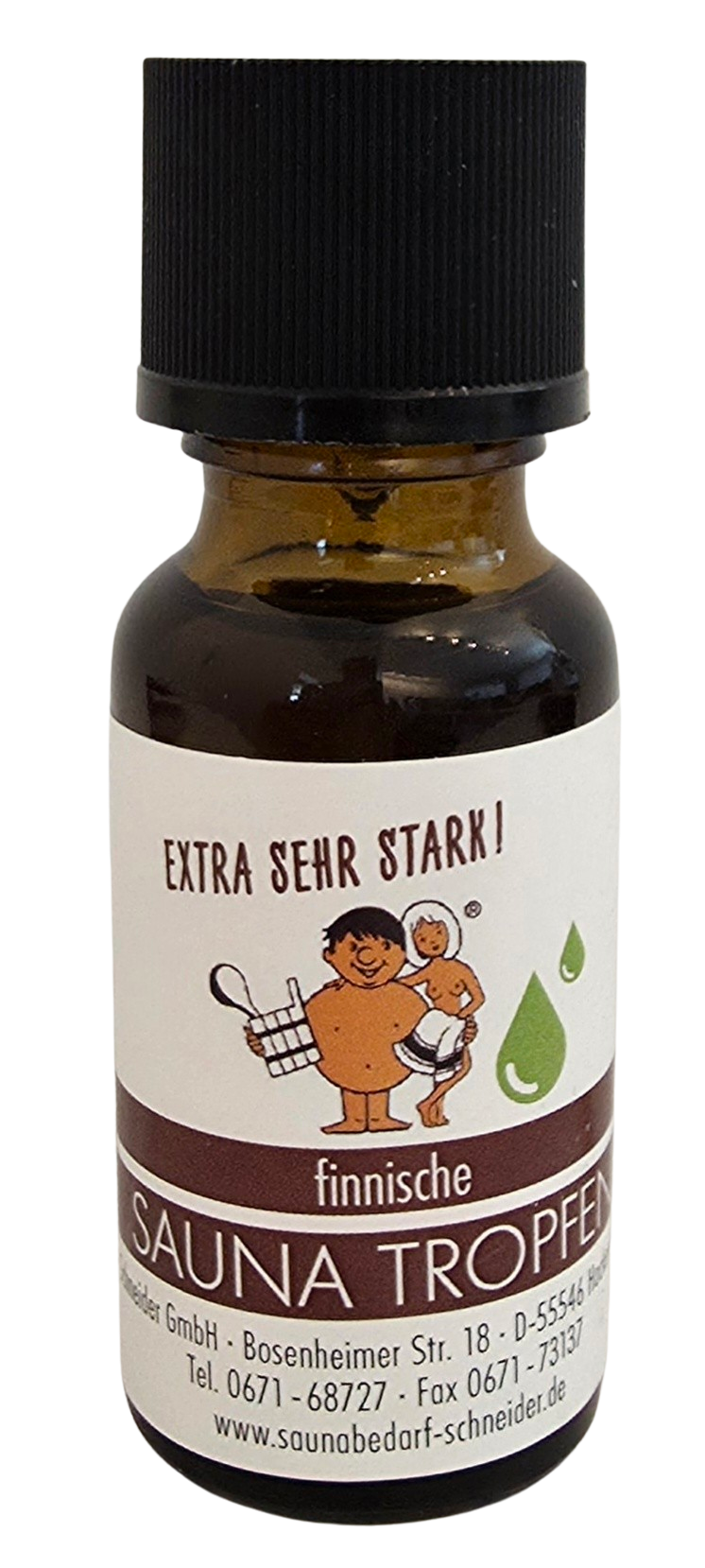 Finnische Saunatropfen - extra stark - aus 100 % natürlichen Ölen - 20 ml