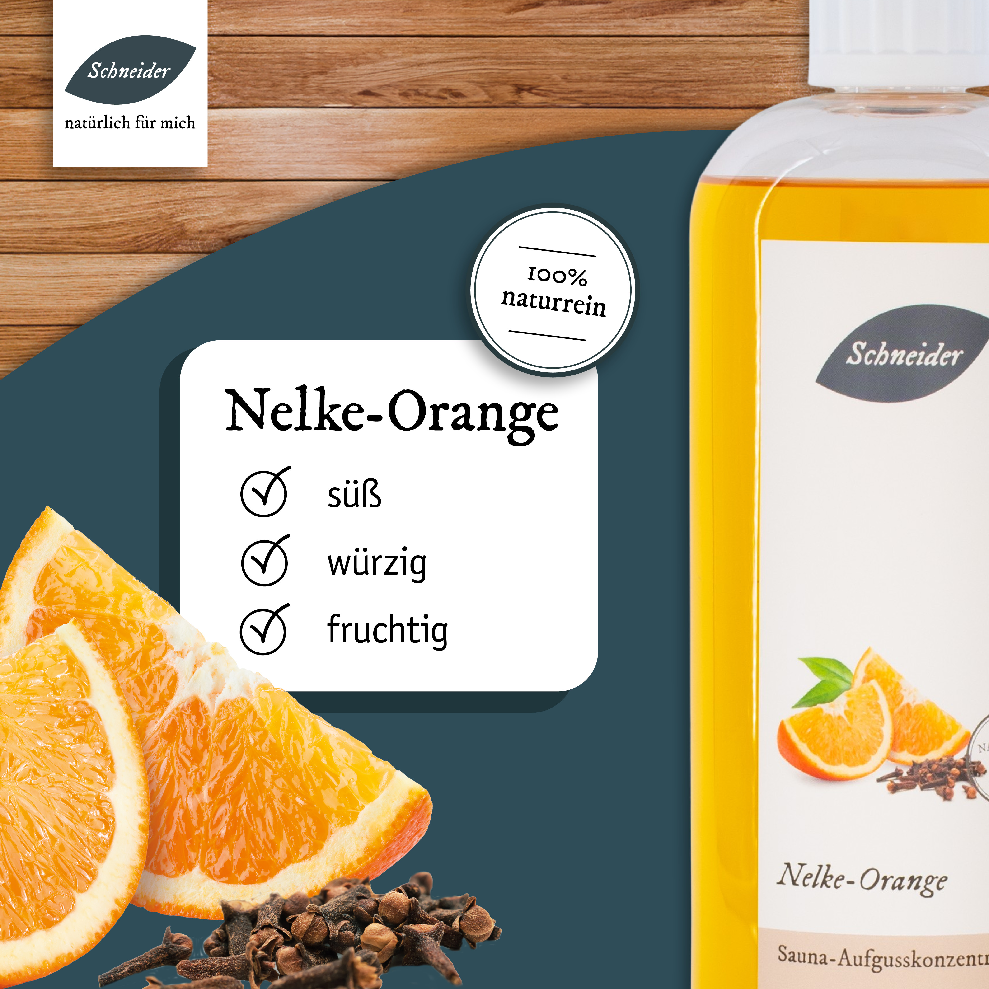 Saunaaufguss Nelke-Orange (Aufgusskonzentrat) 250 ml
